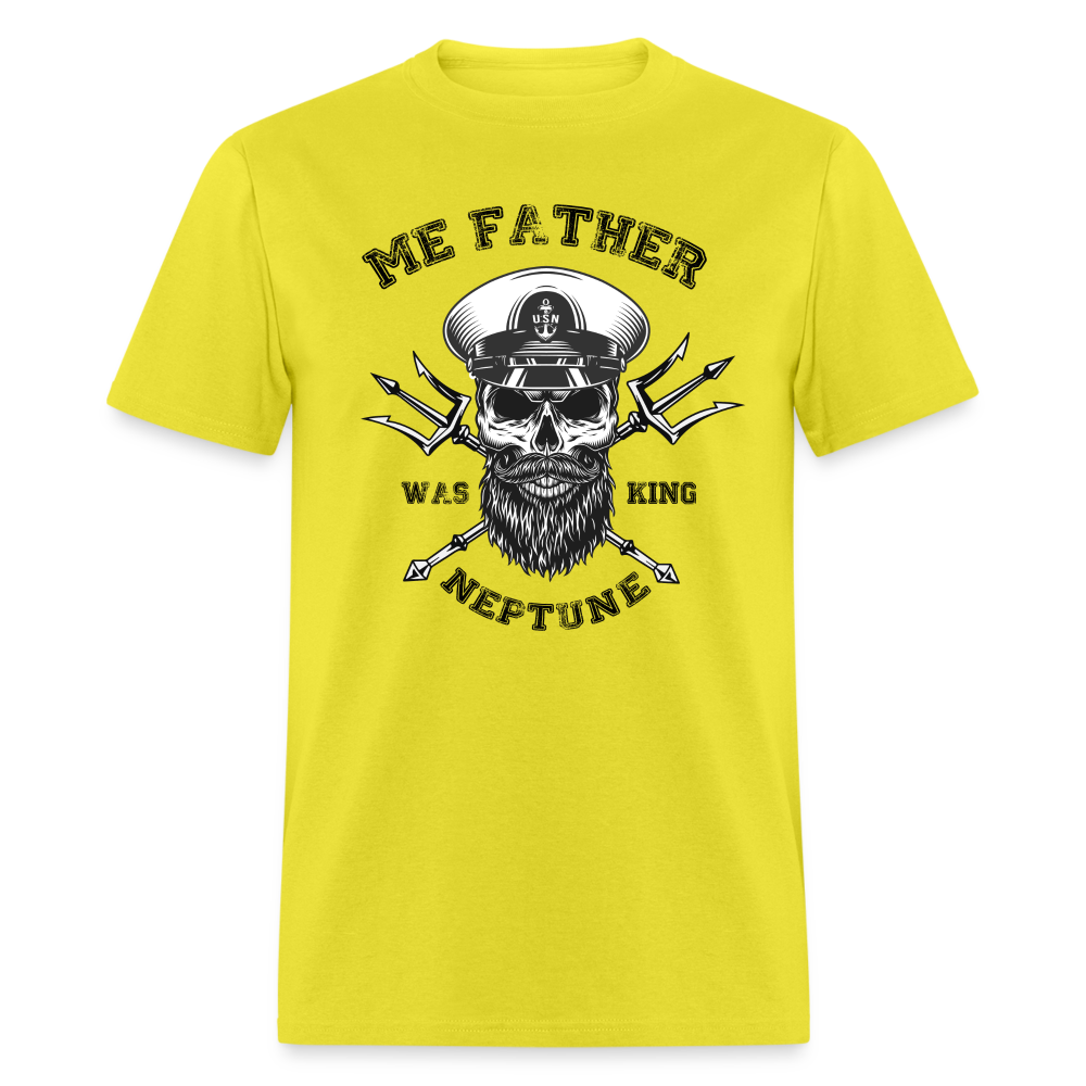 Men's Me Father was King Neptune T-Shirt - yellow