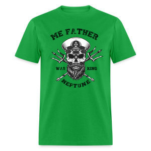 Men's Me Father was King Neptune T-Shirt - bright green