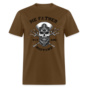 Men's Me Father was King Neptune T-Shirt - brown