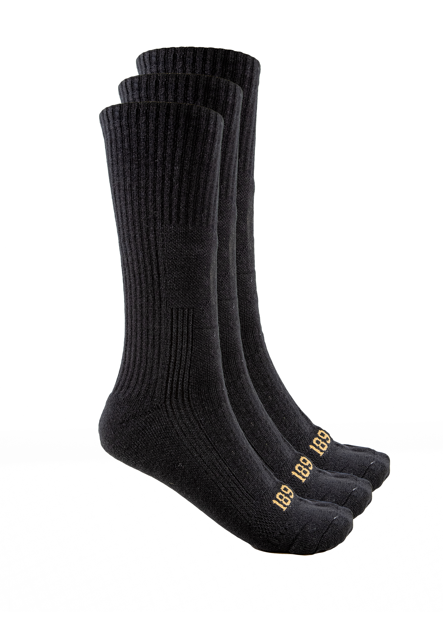 Black Boot Socks (3pk)