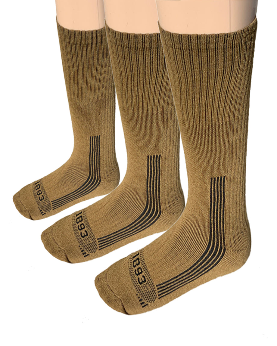 Coyote Brown Boot Socks (3pk)