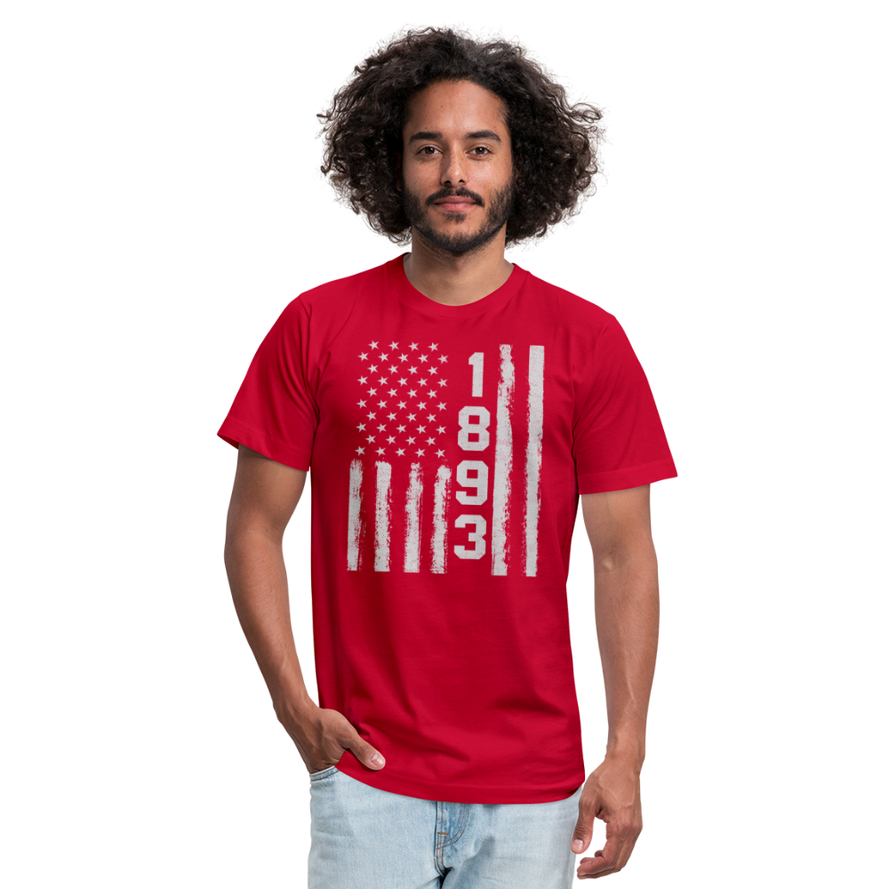 Unisex Jersey T-Shirt by Bella + Canvas - red