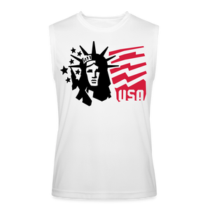 Statue of Liberty Men’s Performance Sleeveless Shirt - white