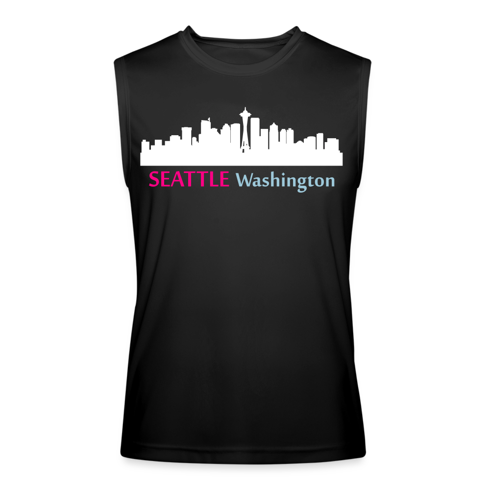 Seattle Men’s Performance Sleeveless Shirt - black