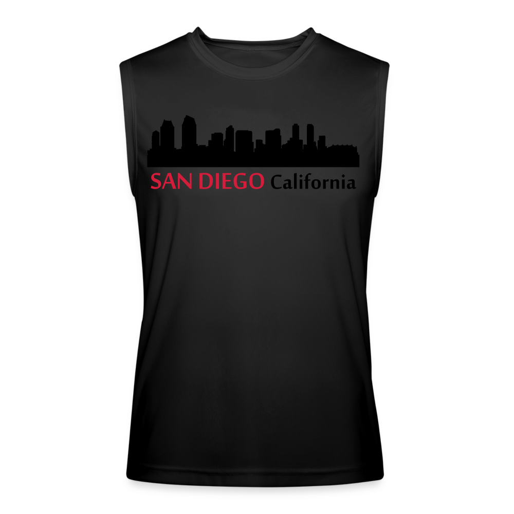 San Diego Men’s Performance Sleeveless Shirt - black